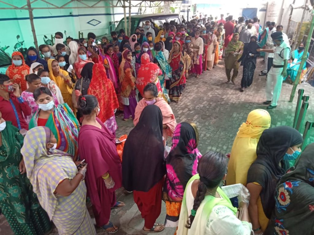 Voting is going on peacefully in Kasba